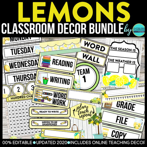 MEGA Honey Bee classroom Decor Bundle - Editable by Lisa's Classroom