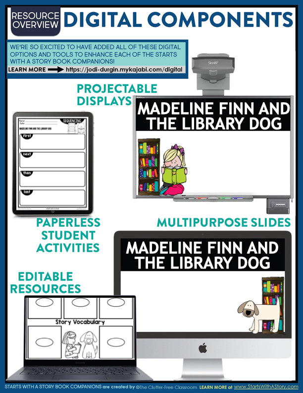 Madeline Finn and the Library Dog activities and lesson plan ideas – Clutter Free Classroom Store