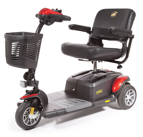 Golden Technologies Buzzaround EX 3-Wheel mobility scooter in red.