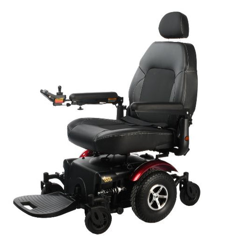 Merits Health Vision Super Power Wheelchair in Red