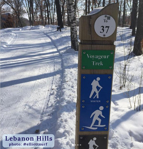 Kicksledding at Lebanon Hills in Eagan