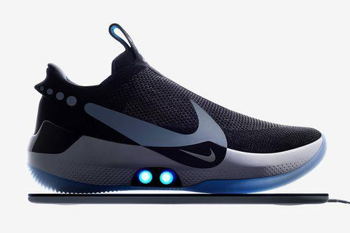 nike adapt bb black & blue platinum shoes