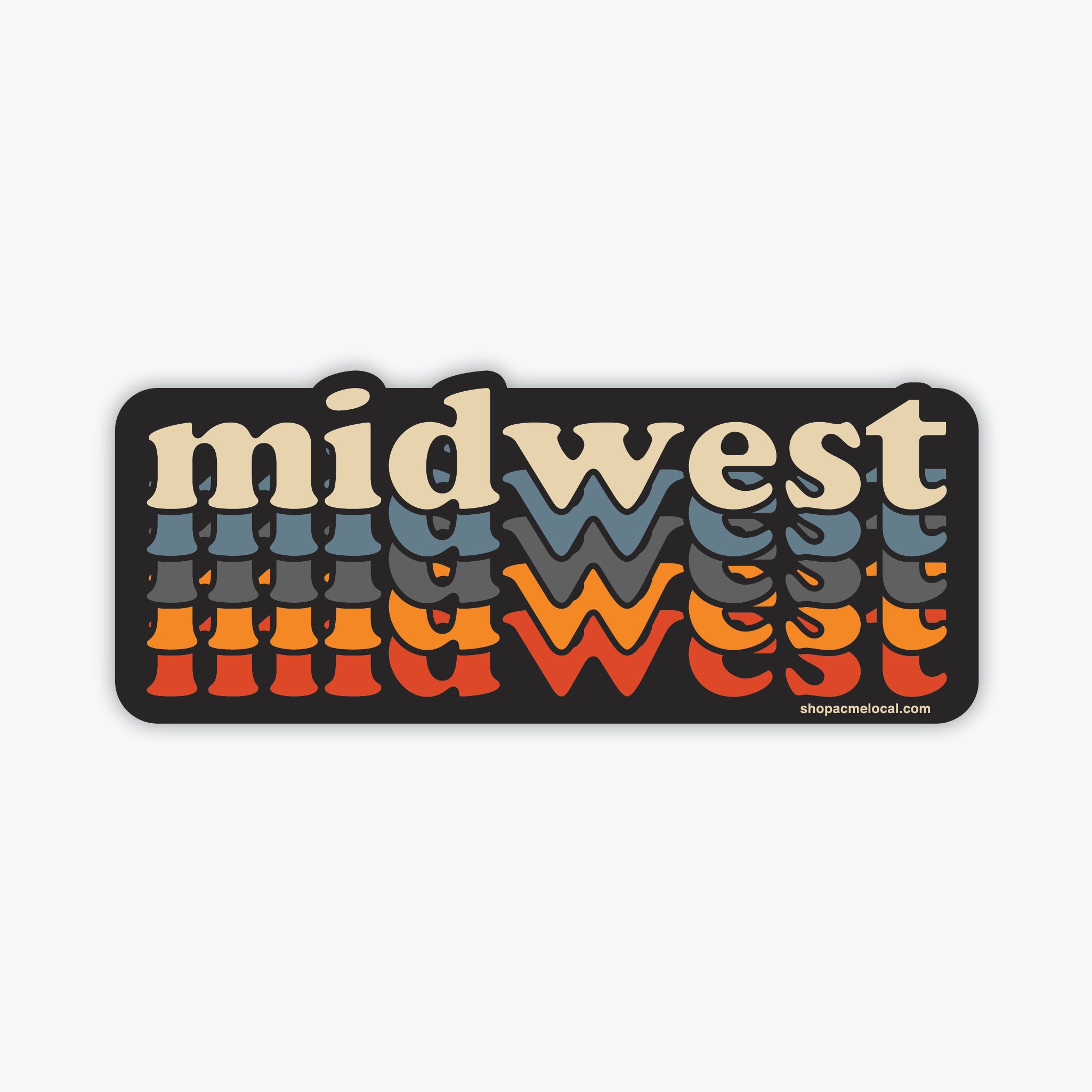 Midwest Stacked Sticker