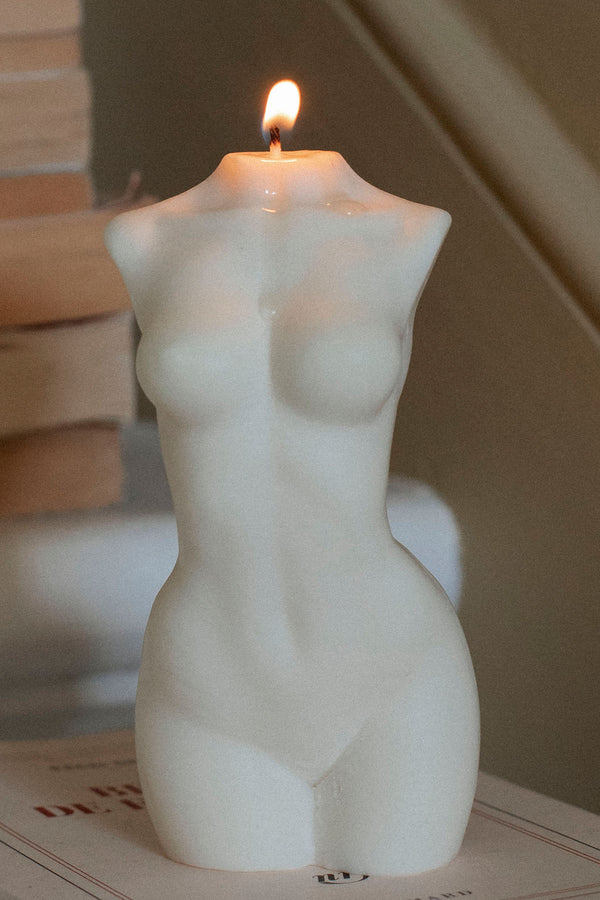 REAL WOMEN FREYA Candles Plus Size Female Body Candle With Gold or