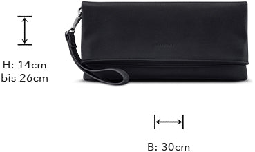 Moderne Clutch Tasche in schwarz und beige für Damen