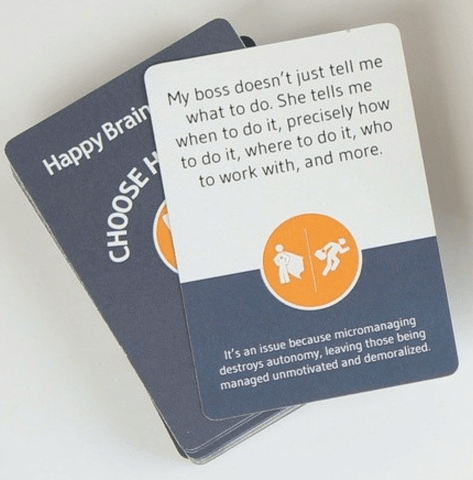 happiness @ work game problem card