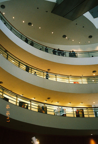 Photograph of the interior of the Guggenheim Museum in New York City