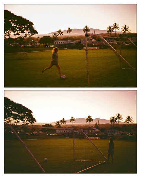 Photograph of someone playing soccer