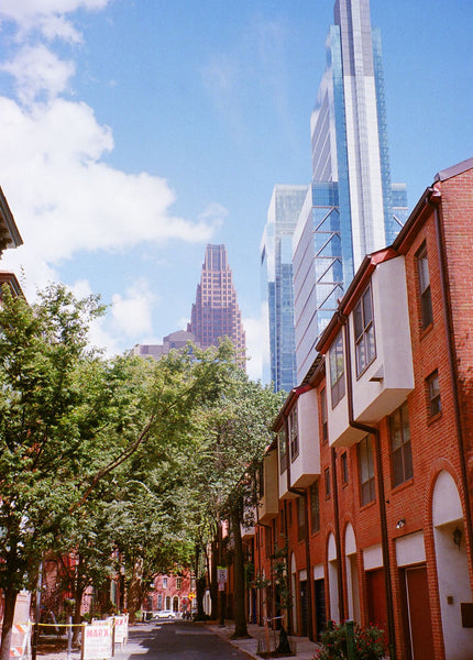 Photograph of a street in Philadelphia