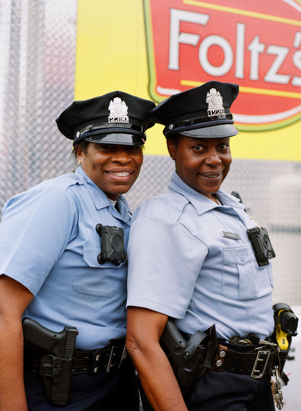 Photograph of two police officers