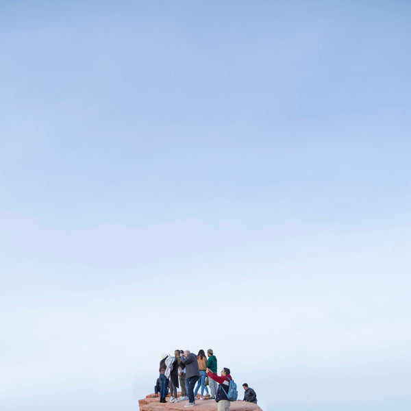 image of people on top of mountain