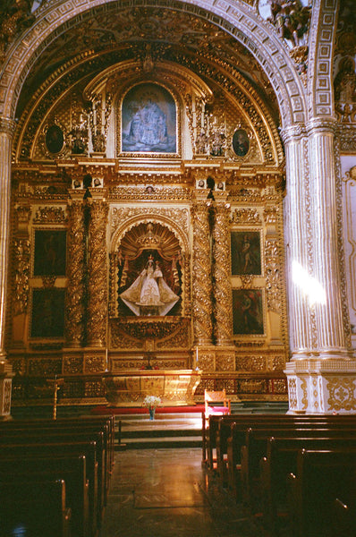 Photograph of a ornate church alter