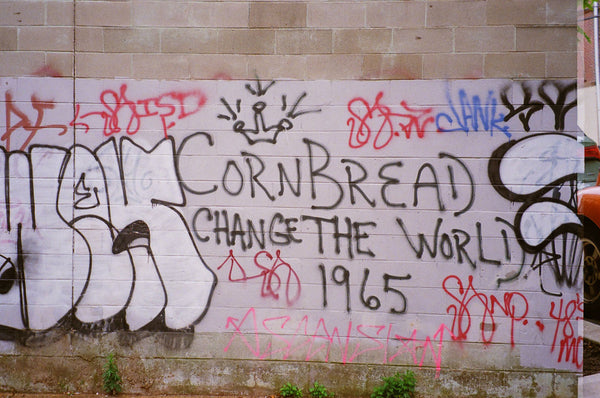 Photograph of graffiti on a wall