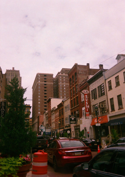 Photograph of a city street