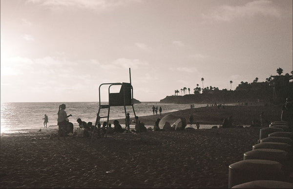 Photograph of lifeguard stand on a beach