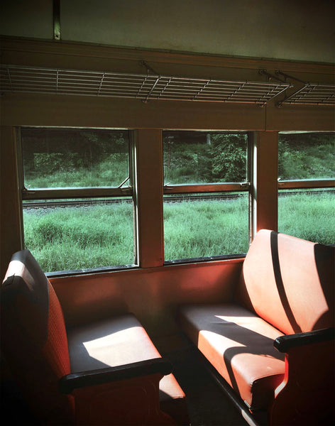 Photograph of a seat on a train