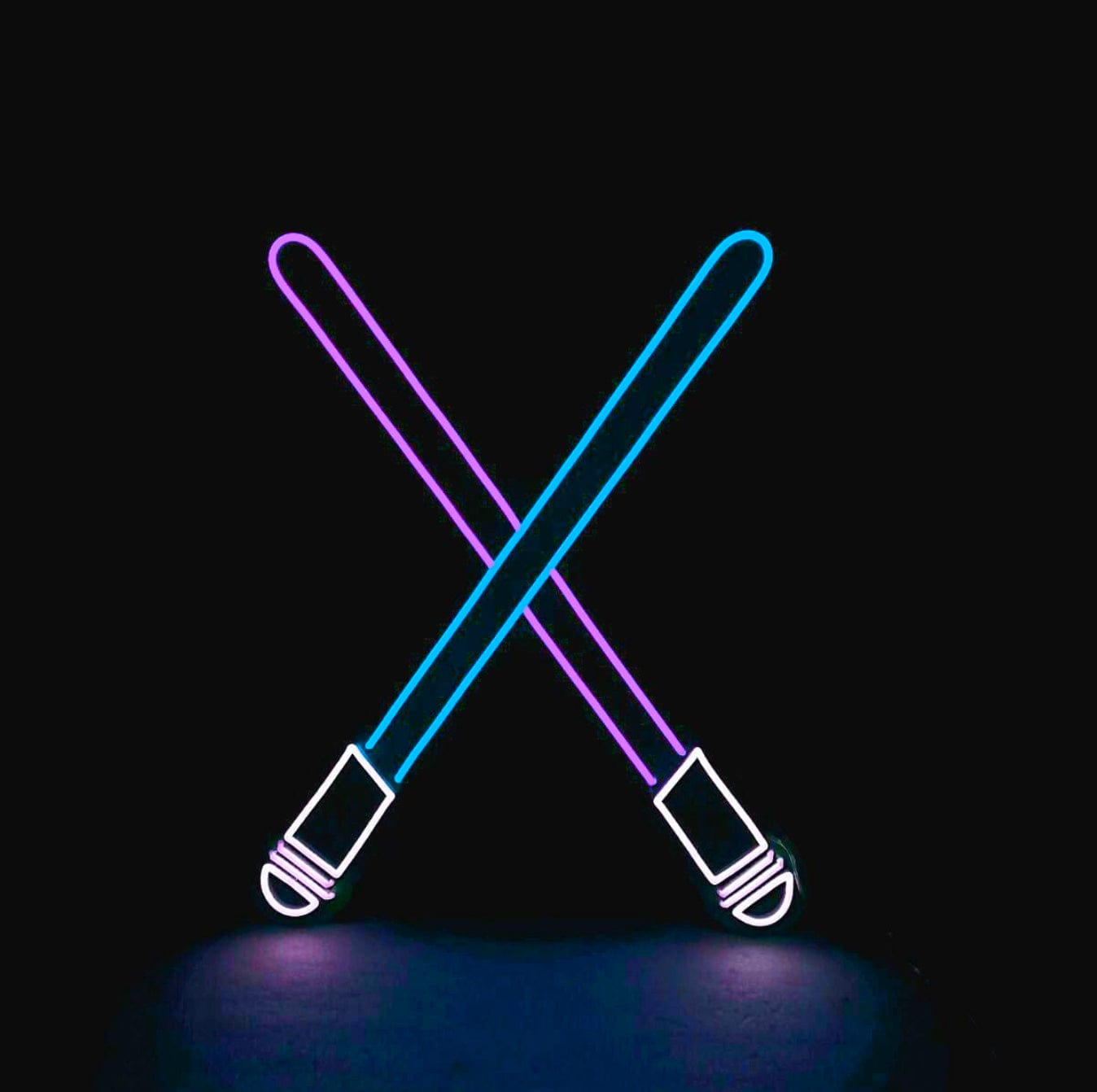 neon lights star wars