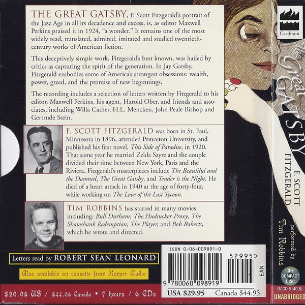 Great Gatsby Audiobook Tim Robbins