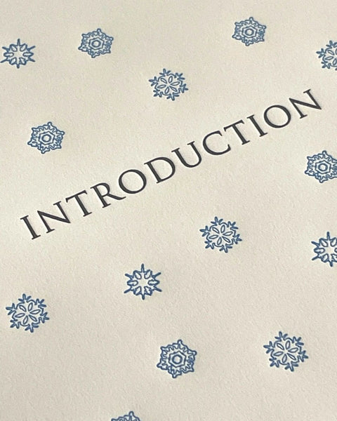 Introduction Page Call of the Wild Century Press Blue Black Snowflake