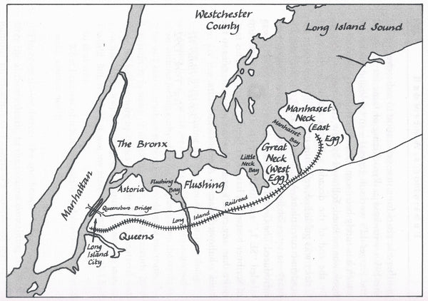 Great Gatsby Map Long Island Sound