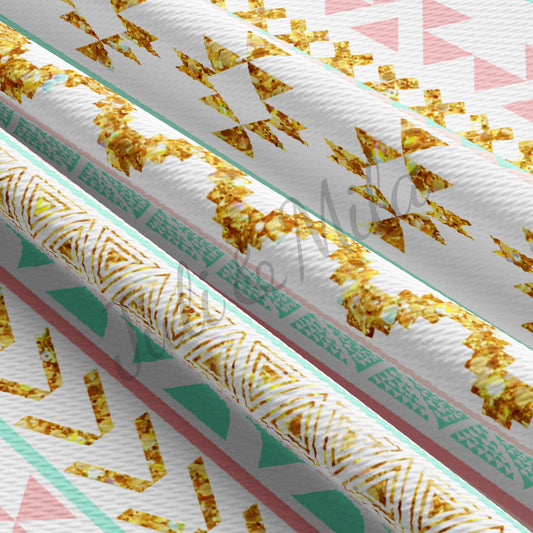 Cheetah Metallic Brush Strokes Printed Liverpool Bullet Fabric Textured  Knit 4 Way Stretch 