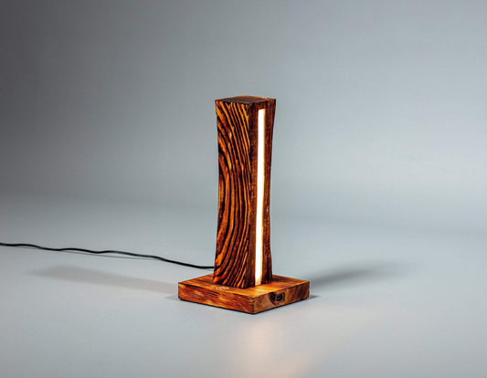 Wooden Desk LED Lamp - Flexible Gooseneck Study Table Lamp