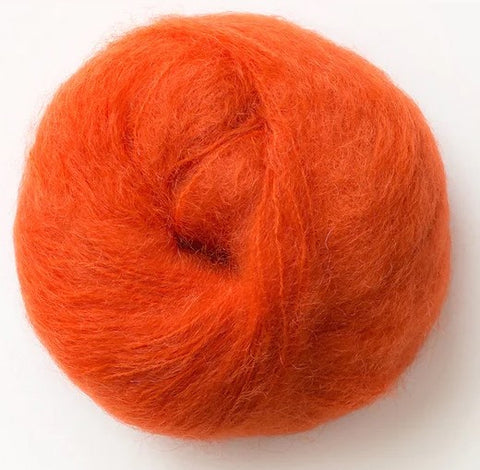 Pelote de laine cachemire orange
