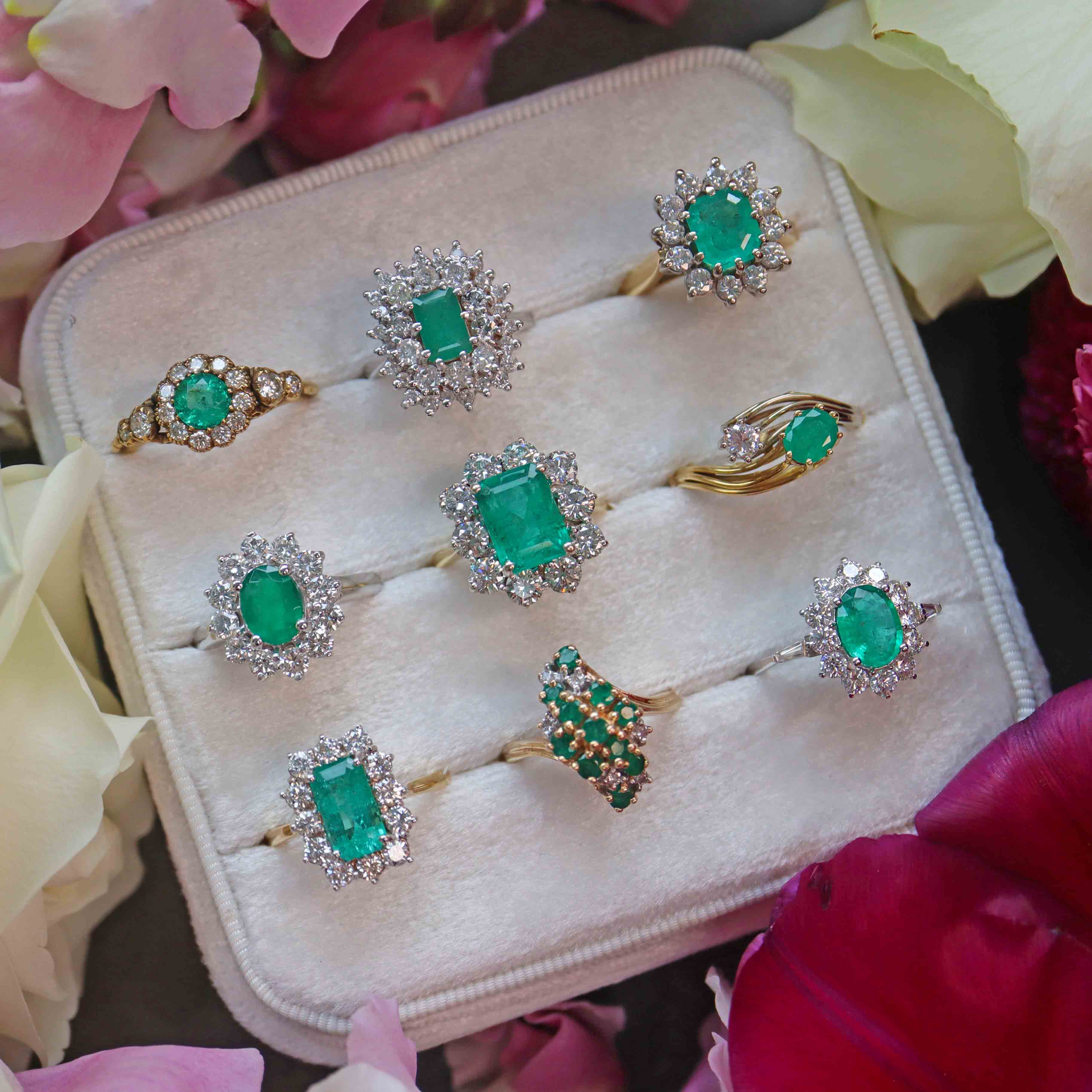 Antique & Vintage Emerald Rings - Art Deco – Ellibelle Jewellery