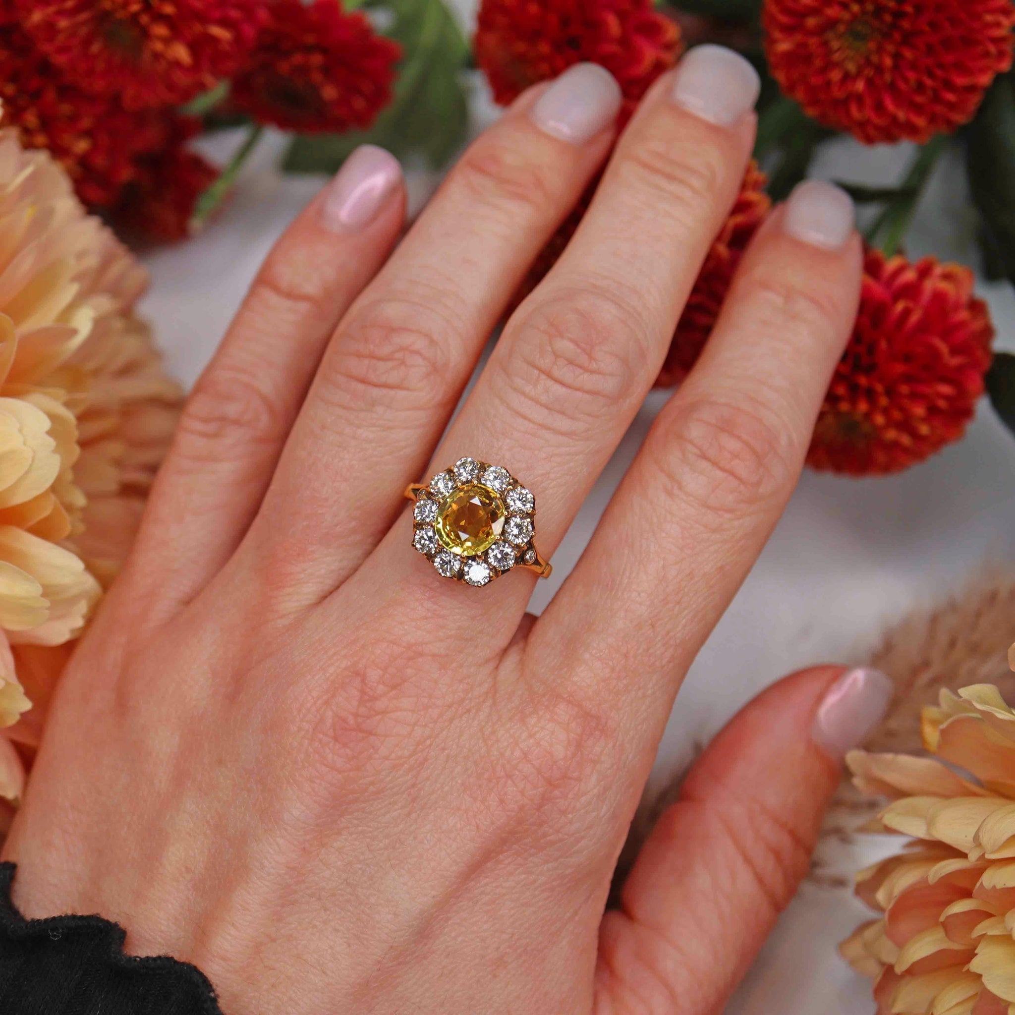 yellow sapphire ring