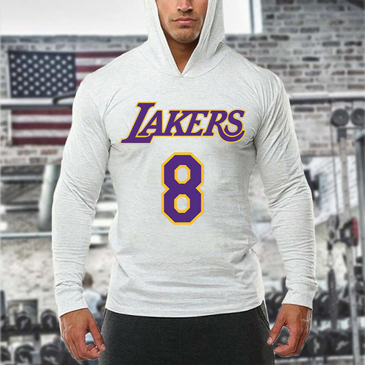 Boston Basketball Men's Sports Hooded Long Sleeve T-Shirt – Nova