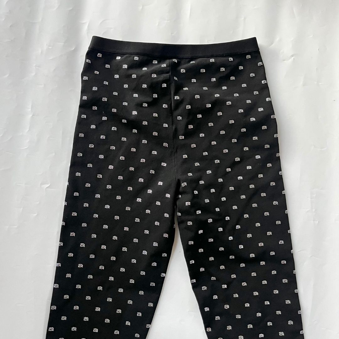 Pre-owned Alexander Wang Black Crystal Embellished Leggings