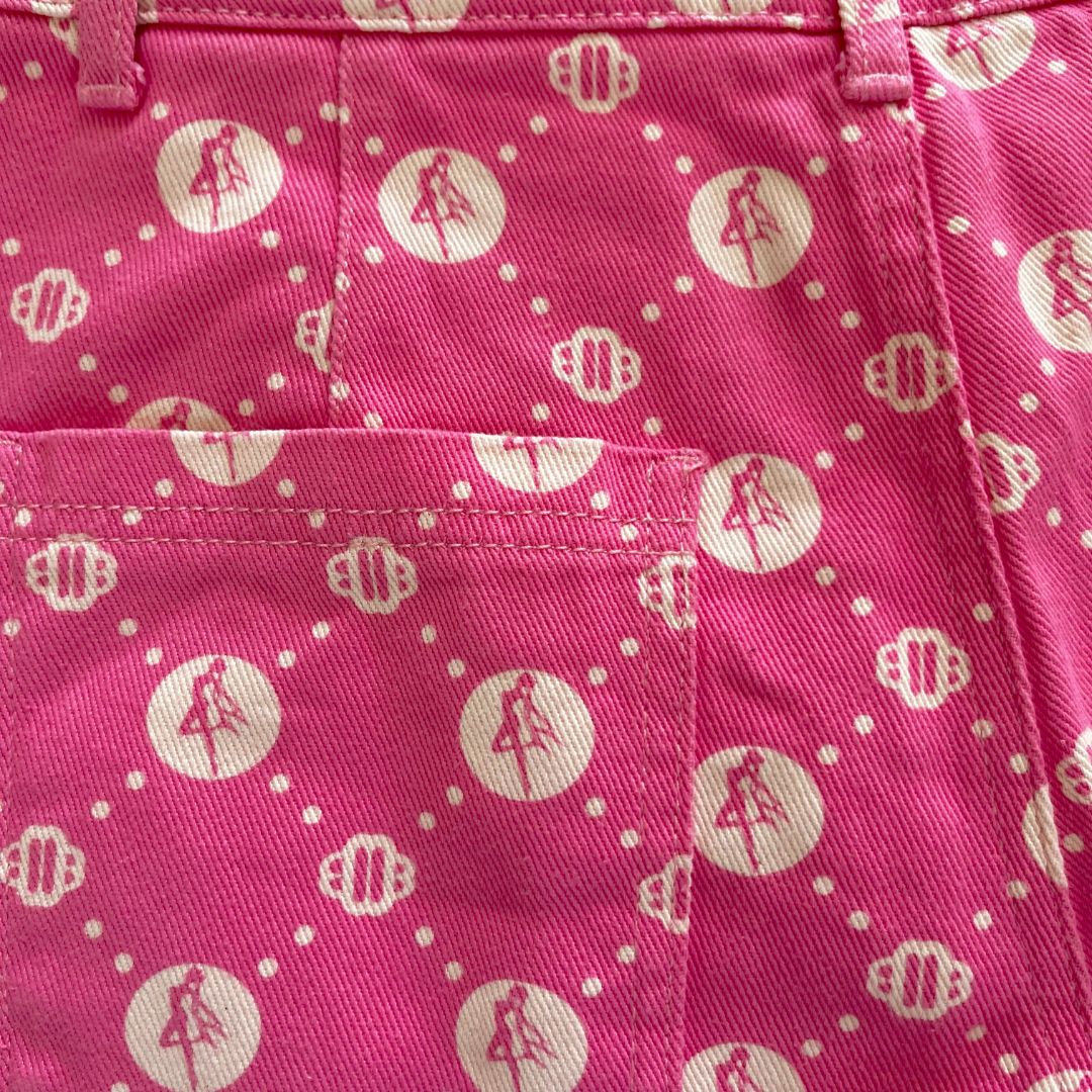 Pre-owned Maje X X Sailor Moon Logo-print Shorts In Pink