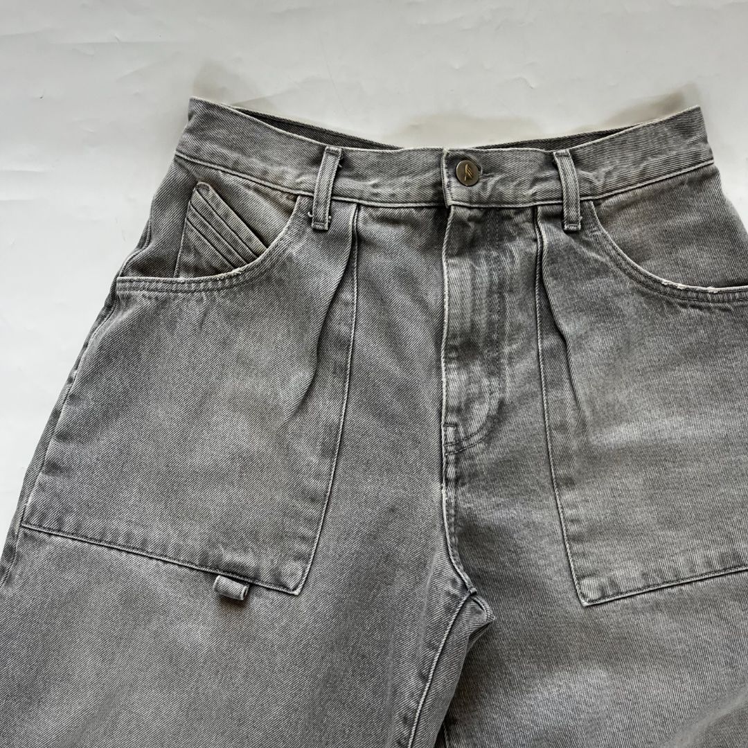 Pre-owned Attico Effie Mid-rise Barrel-leg Jeans