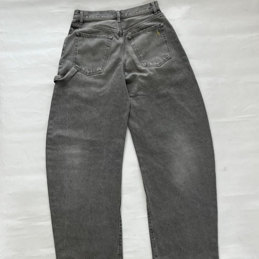 Pre-owned Attico Effie Mid-rise Barrel-leg Jeans