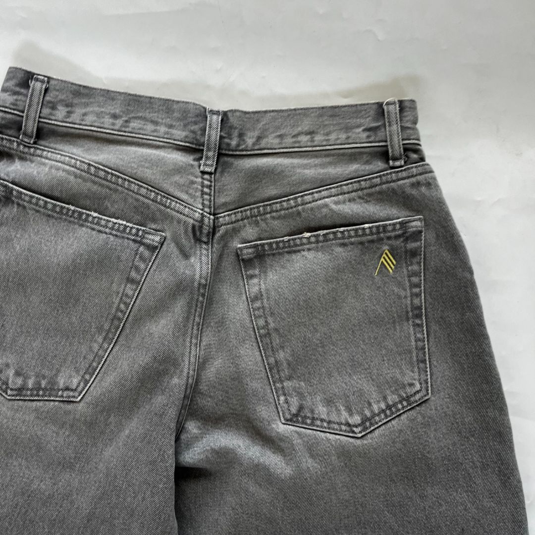 Pre-owned Attico Effie Mid-rise Barrel-leg Jeans