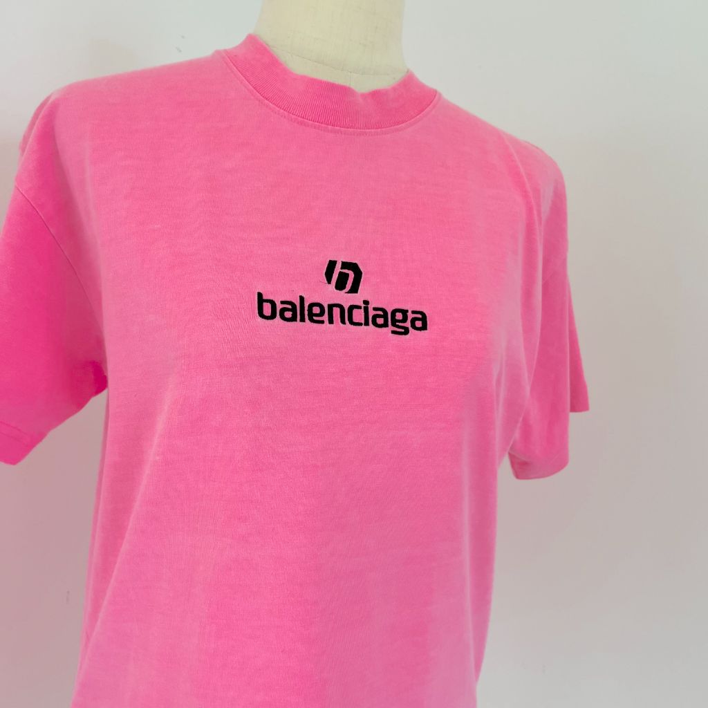 Buy Balenciaga men pink gay pride embroided tshirt for 569 online on  SV77 651795TLV930586
