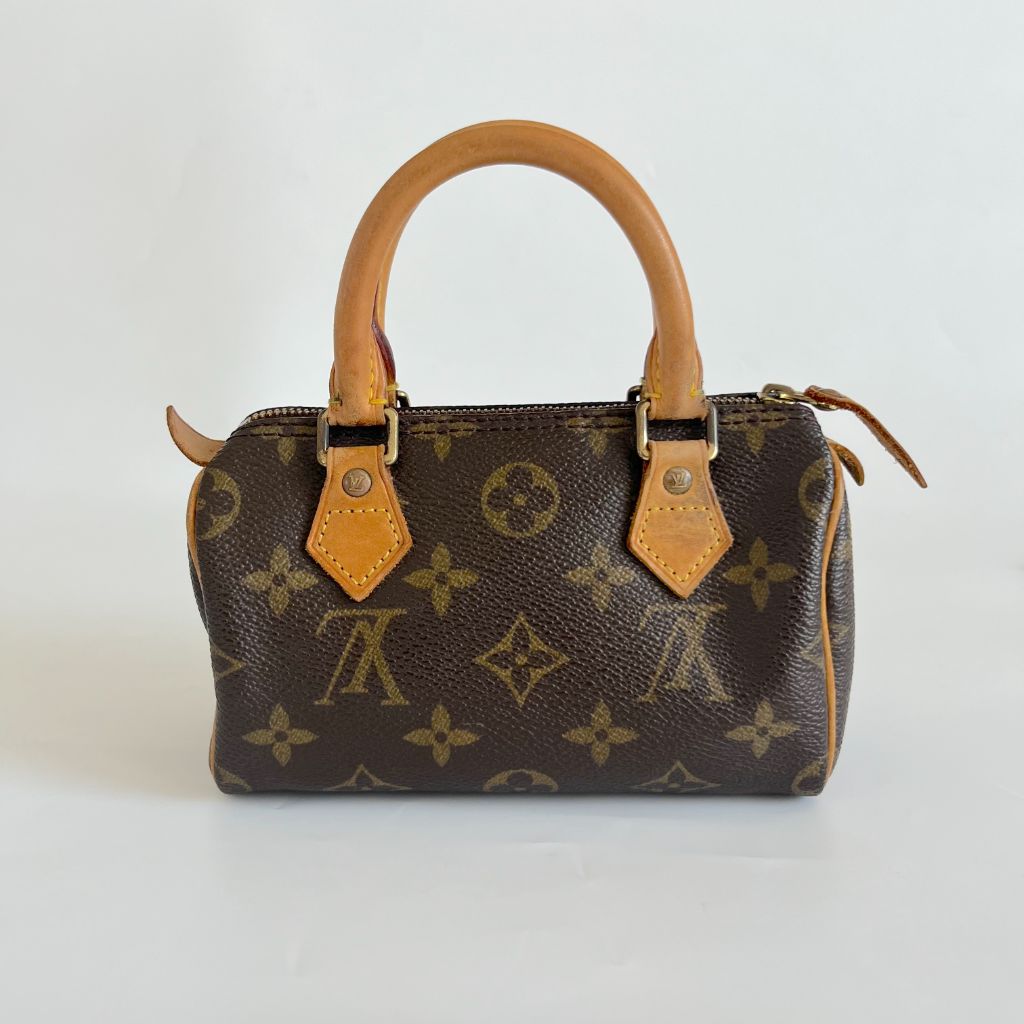 Louis Vuitton Speedy Mini HL Handbag Monogram Canvas Brown 19532812