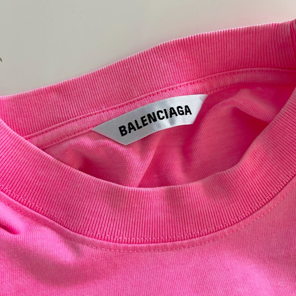 Buy Balenciaga men pink gay pride embroided tshirt for 445 online on  SV77 651795TLV930586