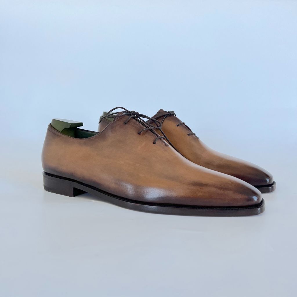 Pre-owned Berluti Wholecut Patina Alessandro Demesure Oxford Shoes