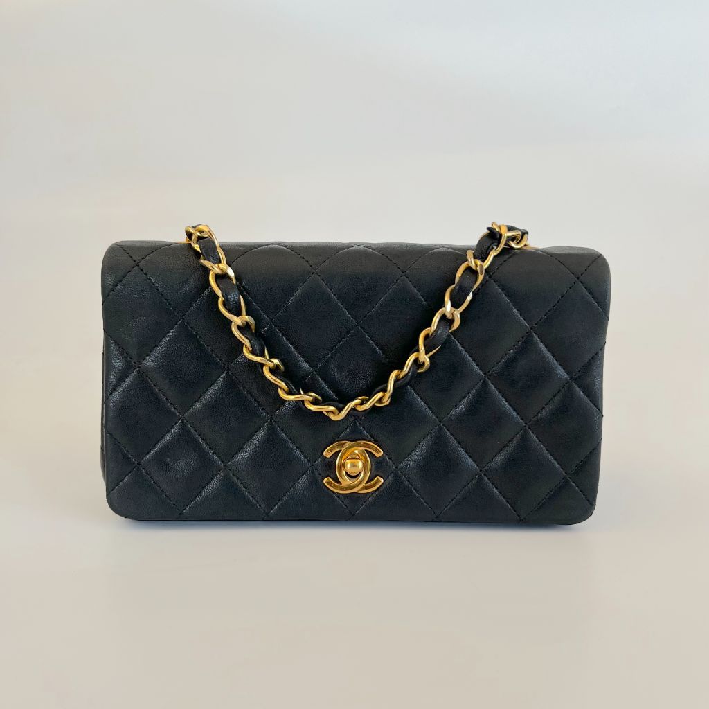 Chanel Mademoiselle black leather quilted shoulder bag - BOPF | Business of Preloved Fashion