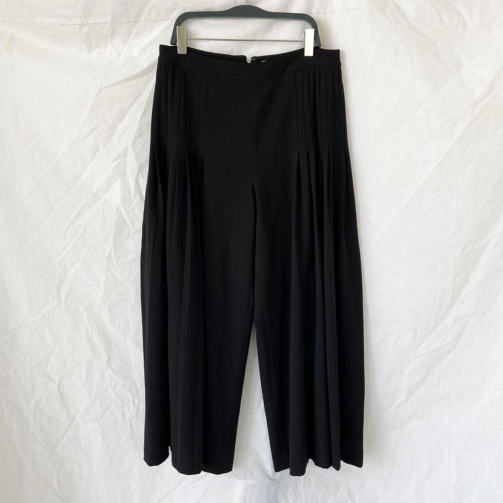 Pre-owned Alice And Olivia Alice + Olivia Pleated Wide Leg Trousers In ...