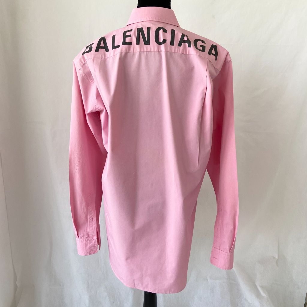 balenciaga pink shirt