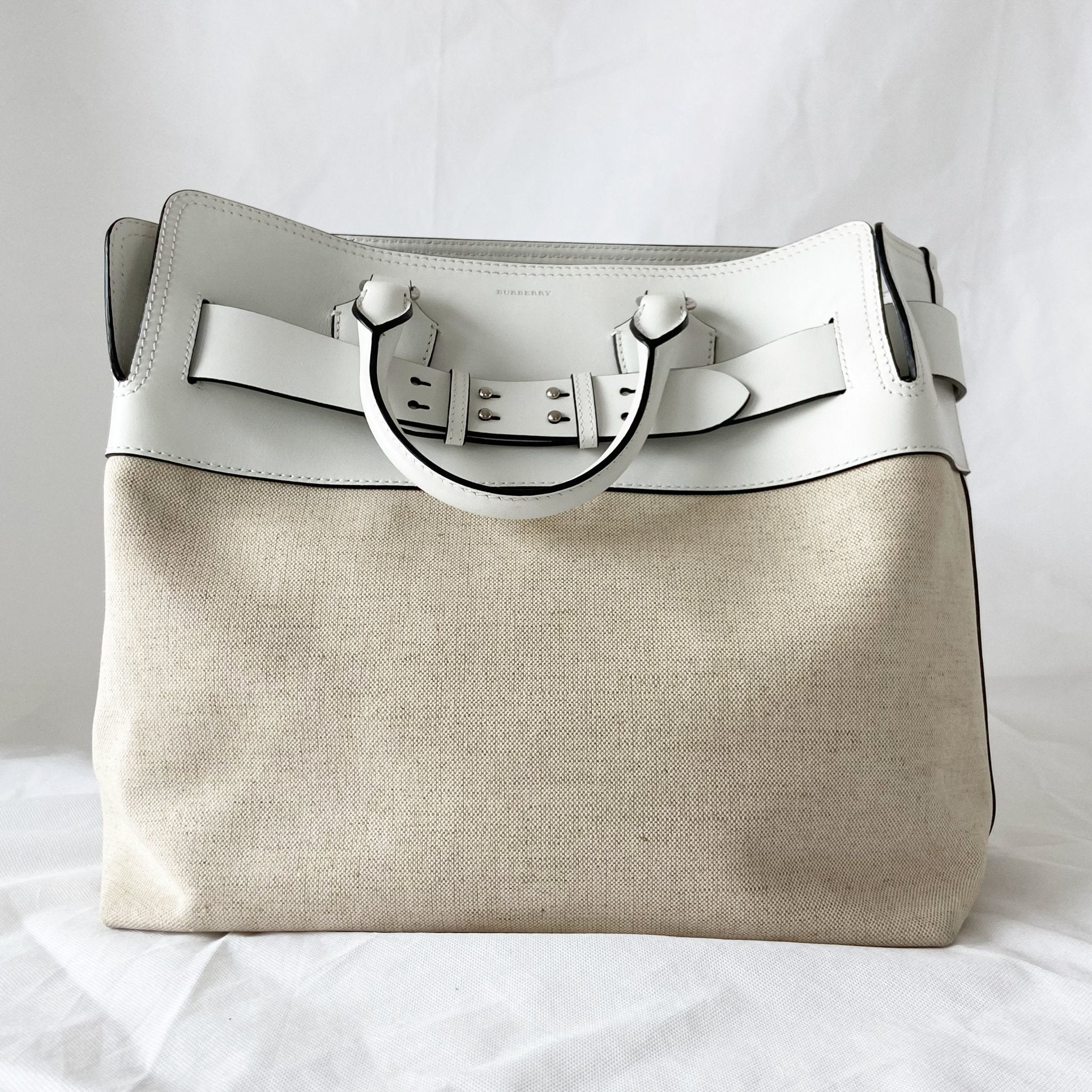 Burberry The Medium Canvas and Leather Belt Bag - BOPF | Business of  Preloved Fashion