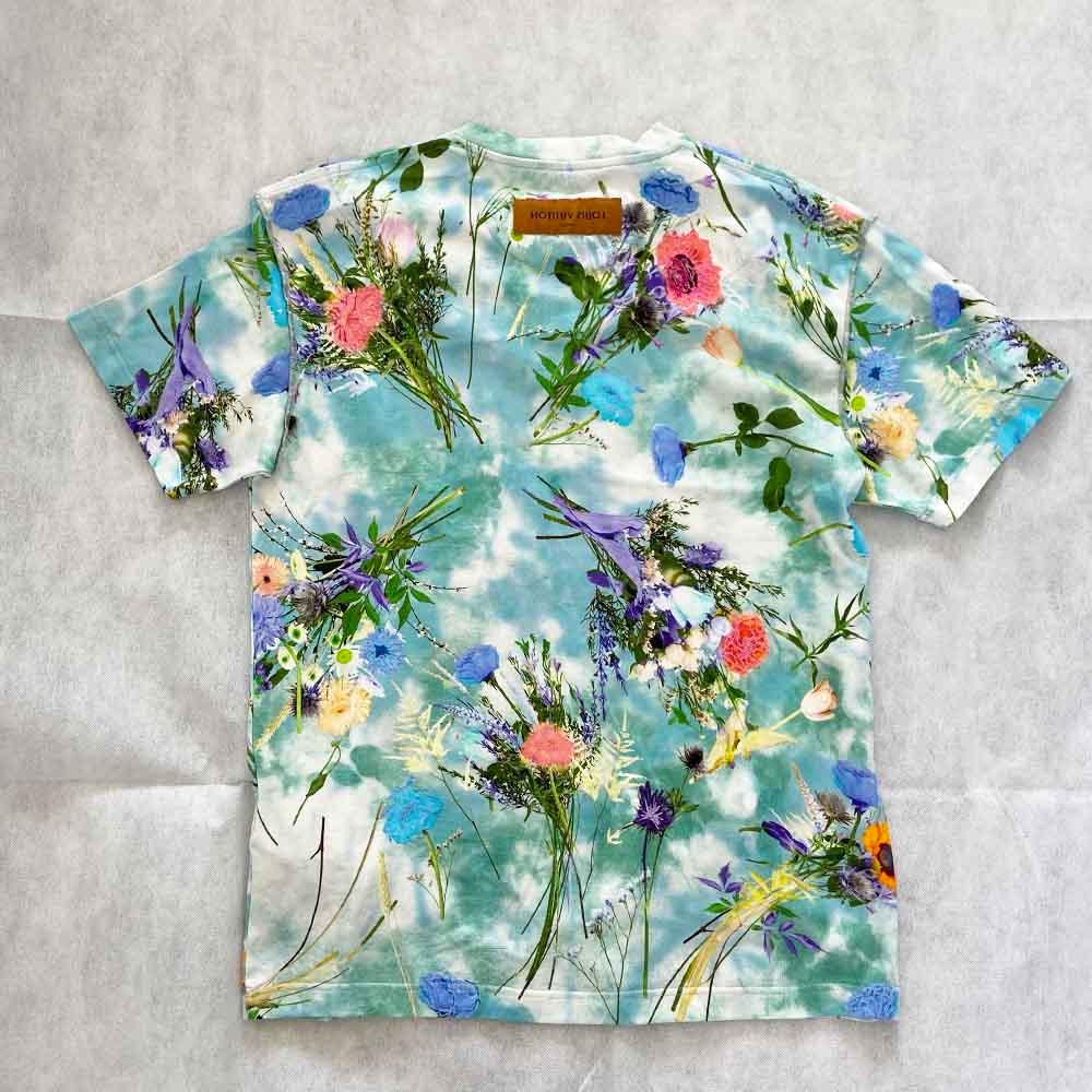 Louis Vuitton White Multicolor Flower Logo T-Shirt – Savonches