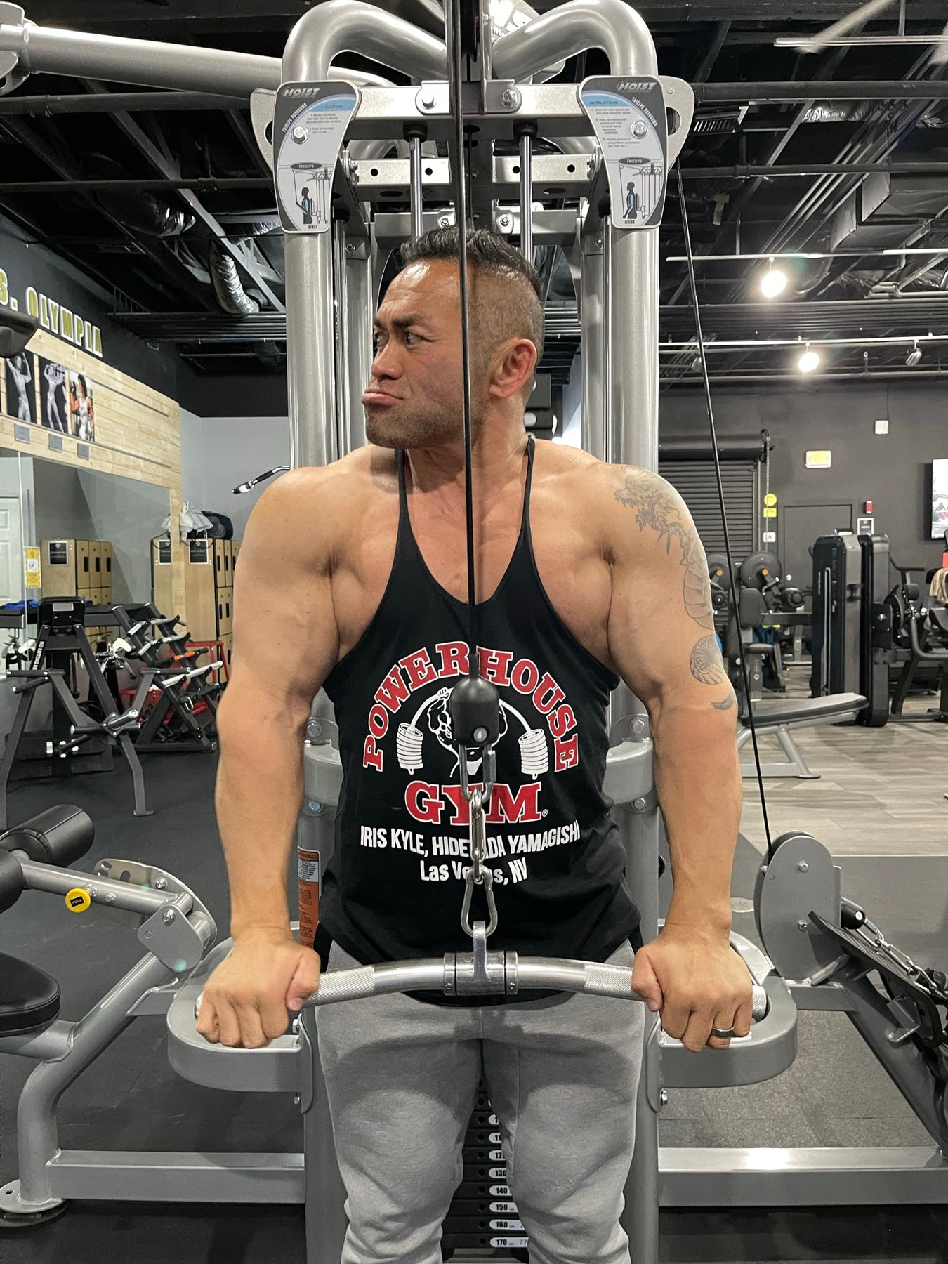 パワーハウスジム　限定Tシャツ POWERHOUSE GYM IFBBPRO湯浅トップス