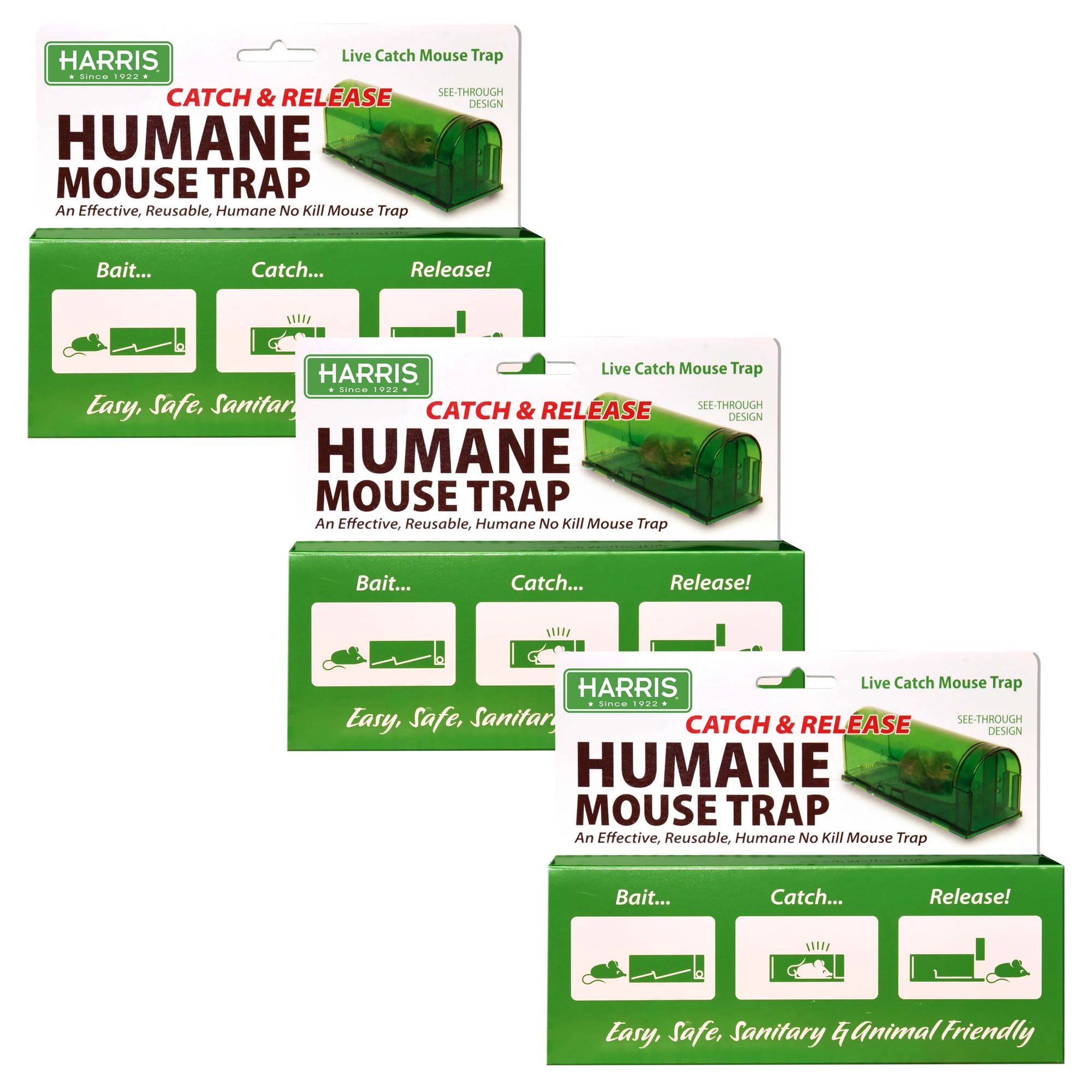 Harris Catch and Release Humane Mouse Trap (2-Pack) 2EMT-LIVE