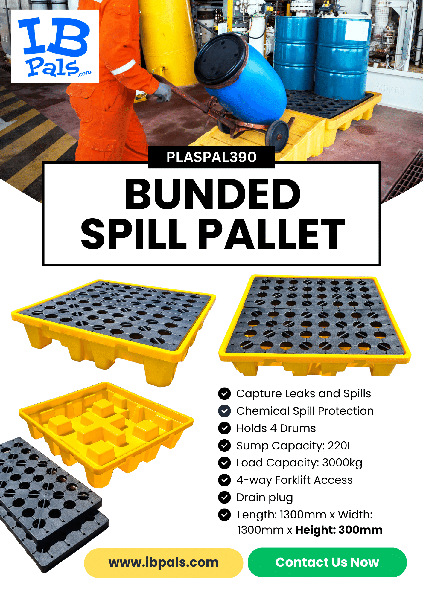 Bunded Spill Pallet