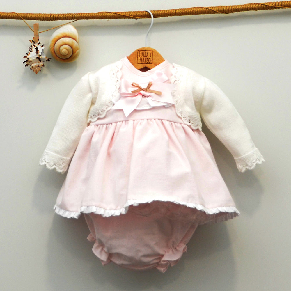 Vestido bebe niña con braguita | Ropa de Bebe Online – JuliayMateo