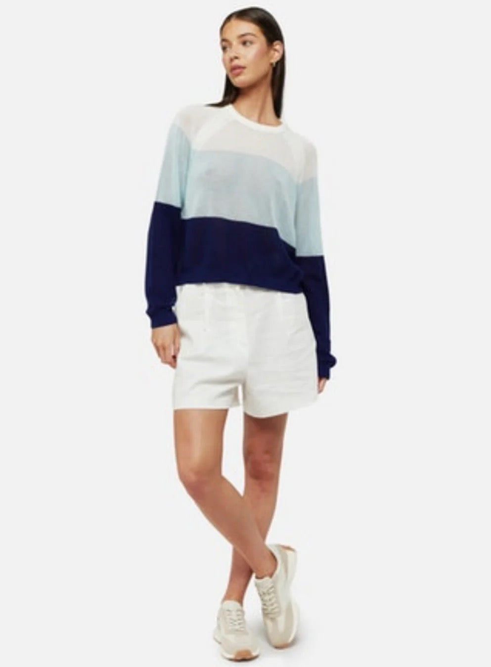 Brodie Colorblock Crew Sweater Shop Chou Chou