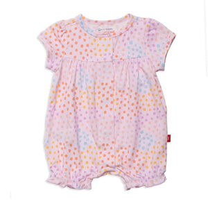 [Magnetic Me] Pink Sparkle Modal Magnetic Romper-6-9 Mo - The Burlap Sack Boutique